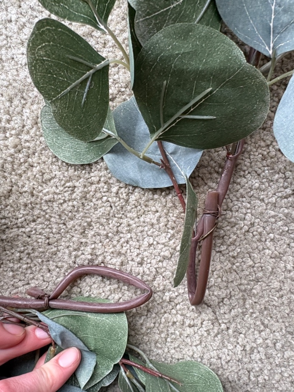 Faux Eucalyptus Pinecone Garland - Approx. 6 feet - Picture 4 of 4